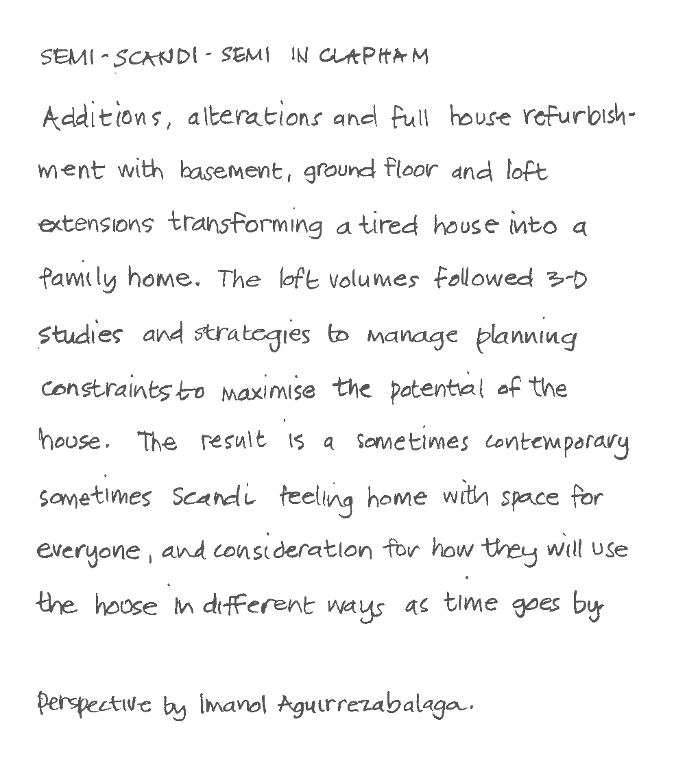 Text describing architectural project